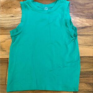 Green Sleeveless Tank Top
